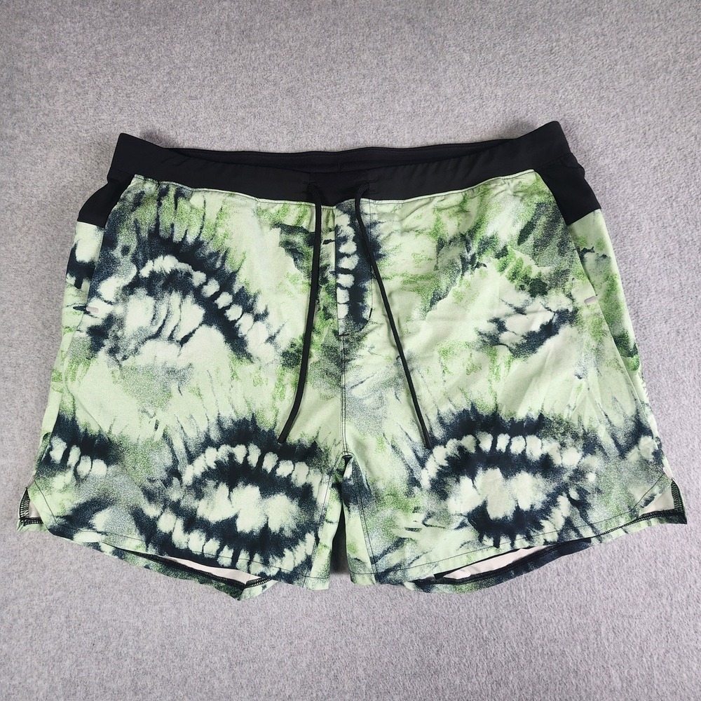 STANCE Flux Liner Athletic Shorts Mens XXL Black Tye Dye FreshTek Pockets‎
